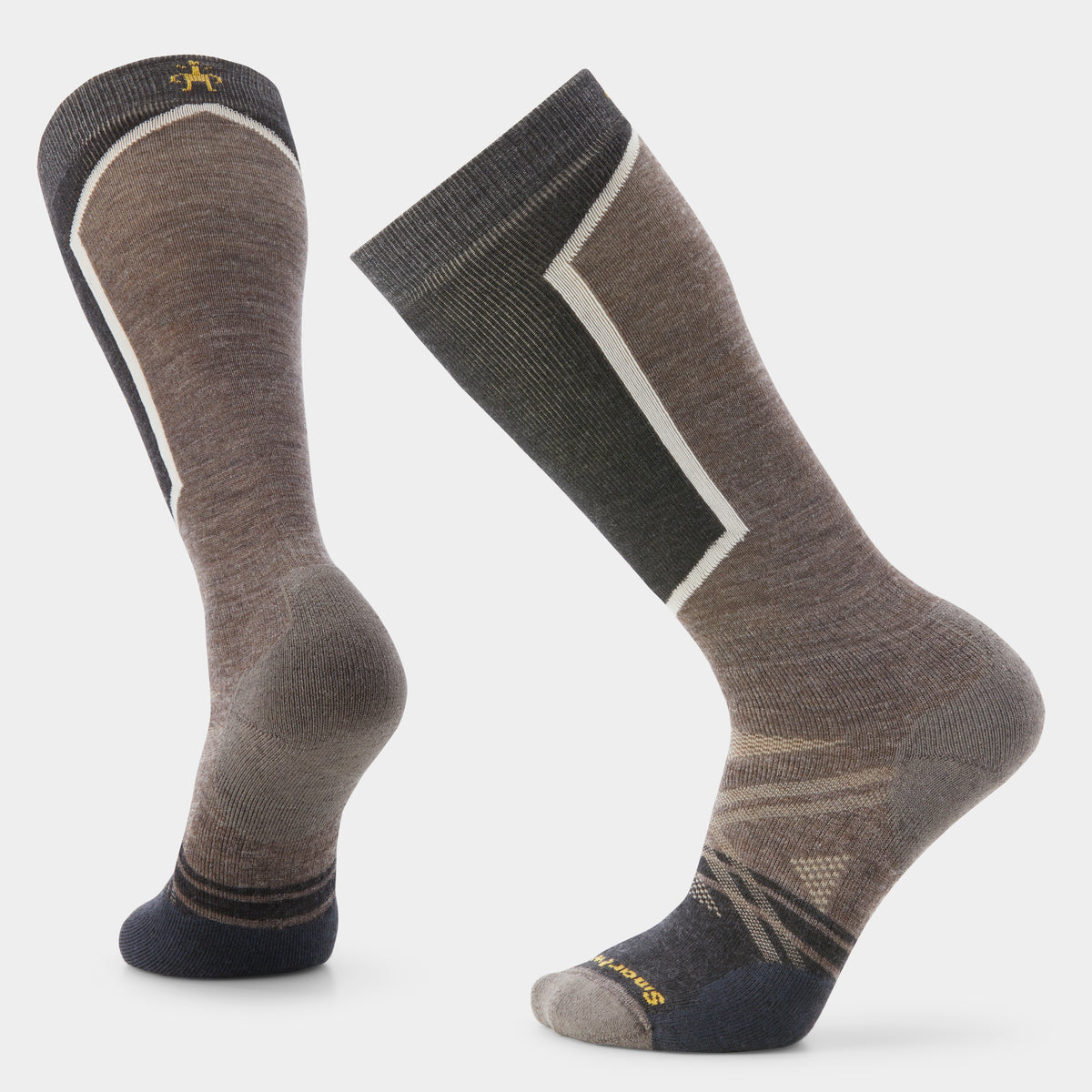 Ski Over The Calf Socks Taupe - 1