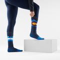 Snowboard Colorado Over The Calf Socks Laguna Blue - ver - 2