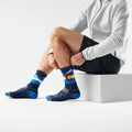 Hike Colorado Crew Socks Laguna Blue - ver - 2