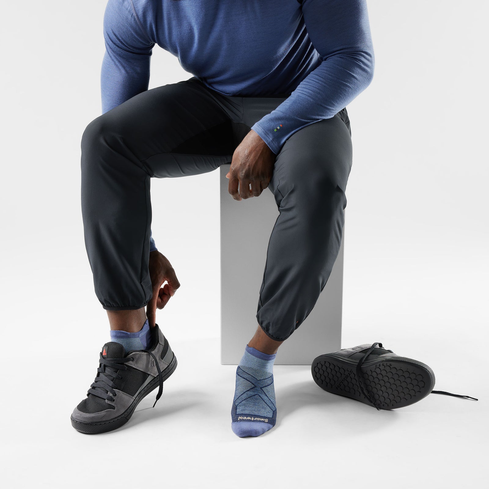 Bike Low Ankle Socks Nightfall Blue - ver - 2