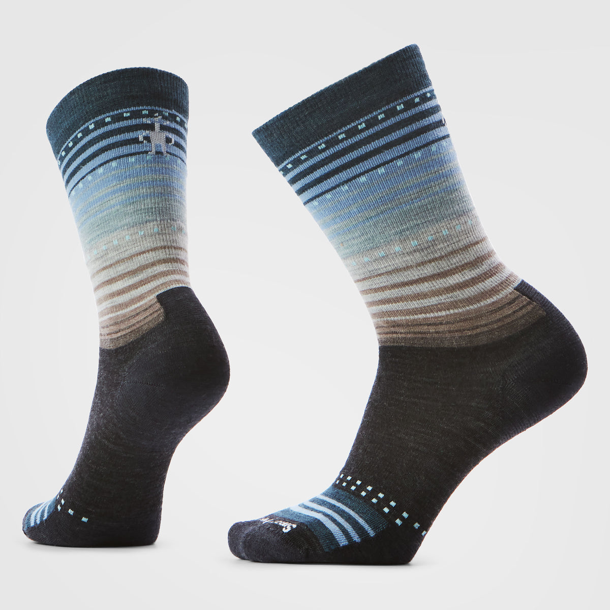 smartwool dress socks womens Smartwool Everyday Stitch Stripe Crew Socks CHARCOAL-ASH / XL