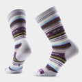 Women's Everyday Margarita Crew Socks Purple Eclipse - ver - 1