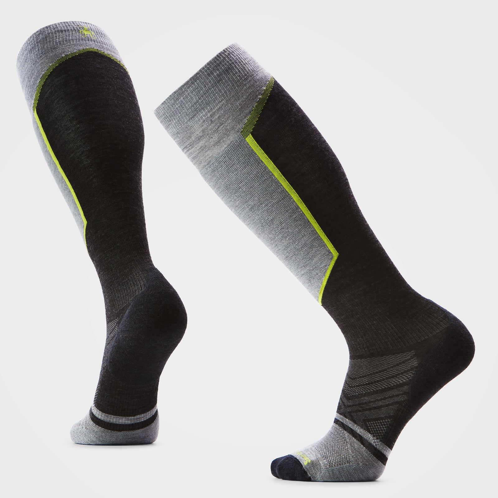Ski Extra Stretch Over The Calf Socks Charcoal - ver - 1