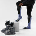 Ski Extra Stretch Over The Calf Socks Charcoal - ver - 2