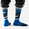 Ski Midnight Ski Over the Calf Socks Twilight Blue - ver - 2