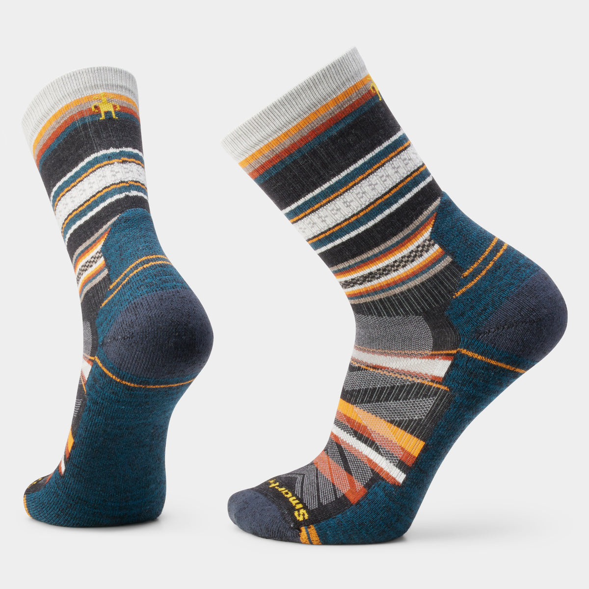 Hike Panorama Crew Socks Charcoal - 1