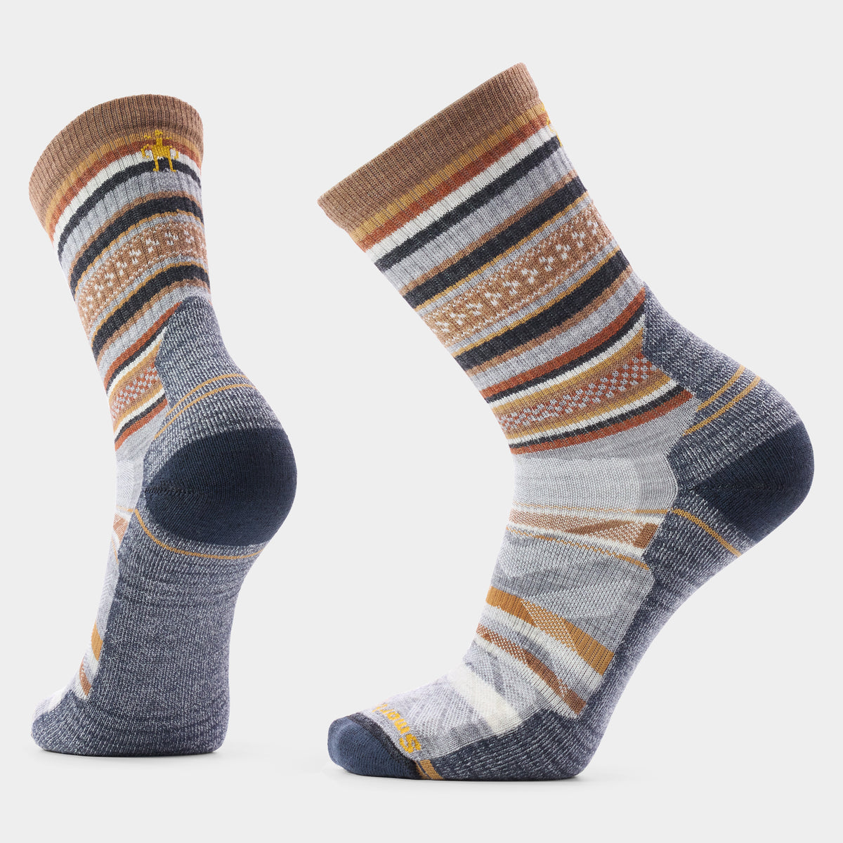 Hike Panorama Crew Socks Light Gray - 1