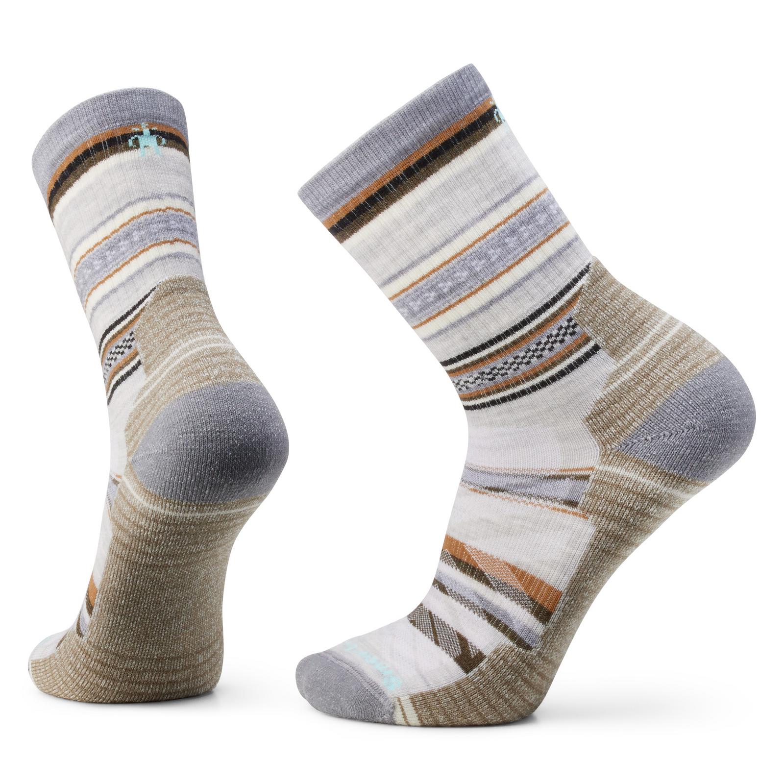 Hike Panorama Crew Socks Charcoal - ver - 1