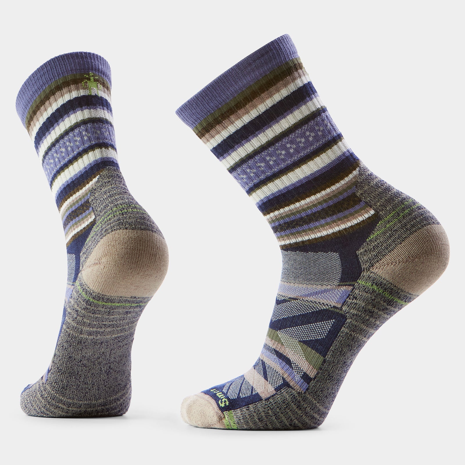 Hike Panorama Crew Socks Nightfall Blue - ver - 1