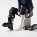 Women's Ski Extra Stretch Over The Calf Socks Moonbeam - ver - 2