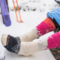 Chaussette de ski sous-genou à motif Snowpocalypse pour femmes  - voir - 14