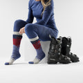 Chaussette de ski sous-genou à motif Snowpocalypse pour femmes  - voir - 17