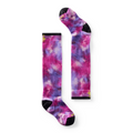 Junior Ski Tie Dye Print Over The Calf Socks Deep Navy - ver - 1