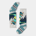 Kids' Wintersport Mountain Moose Over the Calf Socks Twilight Blue - ver - 1