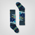 Kids' Wintersport Mountain Moose Over the Calf Socks Twilight Blue - ver - 1