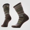 Everyday Cozy Snowed In Sweater Crew Socks Taupe - ver - 1