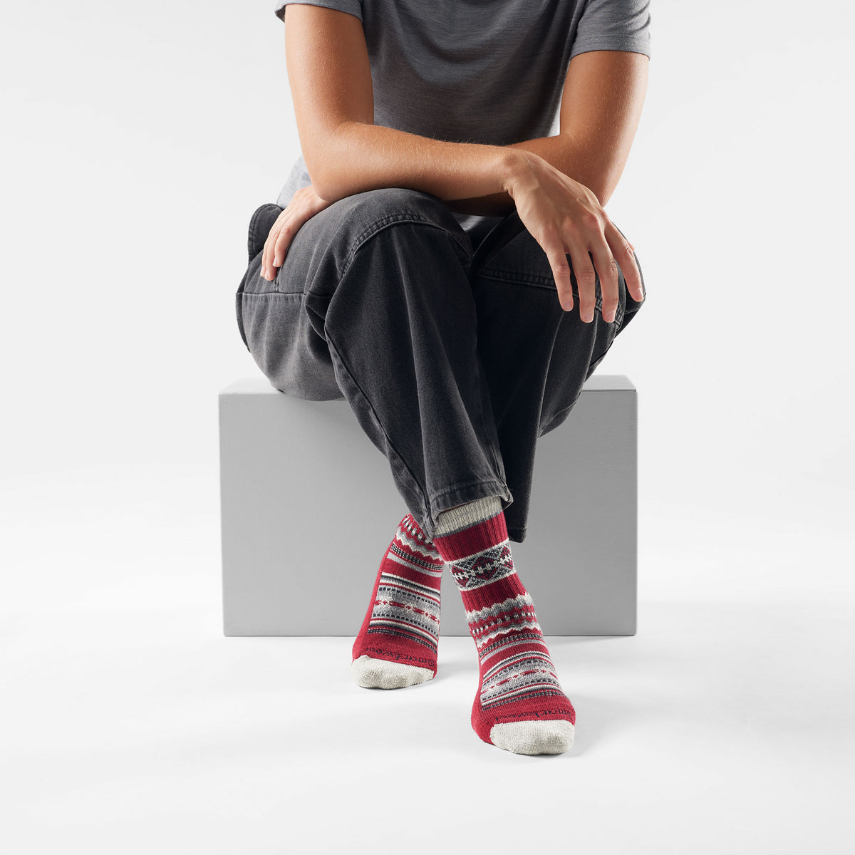 Emballage de 3 chaussette-tricot de tous les jours Cozy Snowed In  - voir - 2