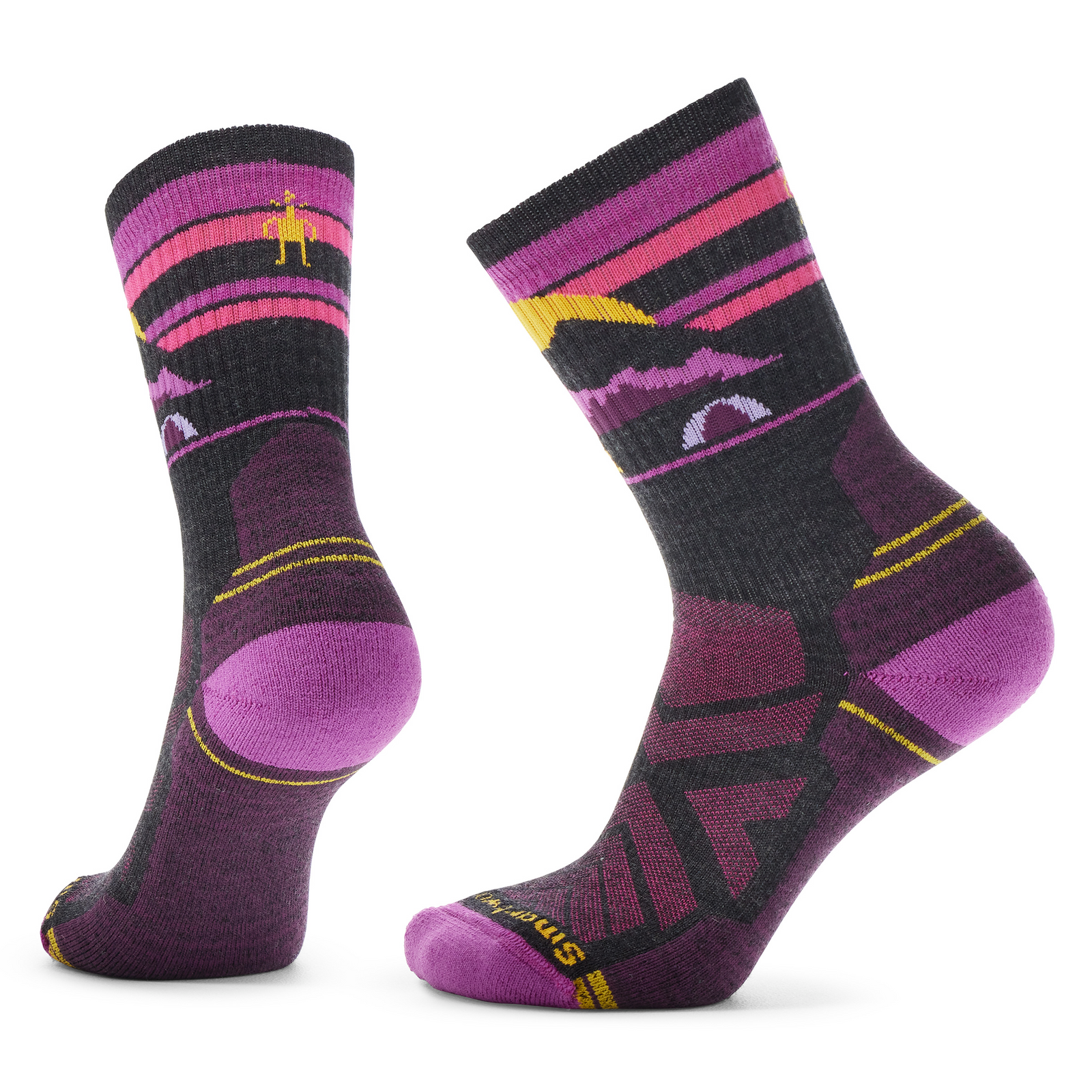 Women's Hike Mountain Moon Crew Socks Deep Navy - ver - 1
