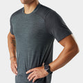 Men's Active Mesh Short Sleeve Charcoal Heather - ver - 3