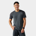 Men's Active Mesh Short Sleeve Charcoal Heather - ver - 1