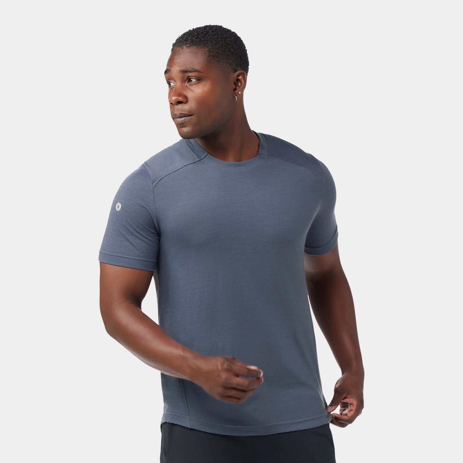 Men's Active Mesh Short Sleeve Charcoal Heather - ver - 1