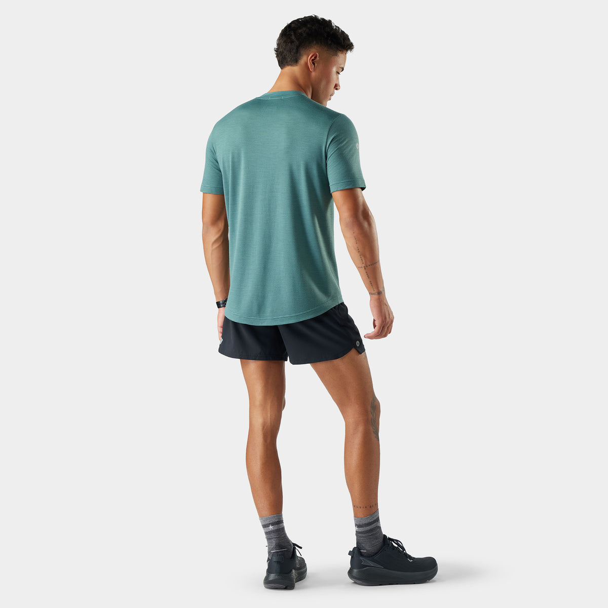 Men's Active Mesh Short Sleeve Light Gray Heather - ver - 2