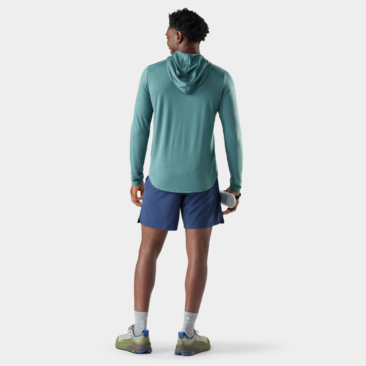 Men's Active Mesh Hoodie Dusty Teal - 2