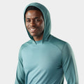 Men's Active Mesh Hoodie Dusty Teal - ver - 3