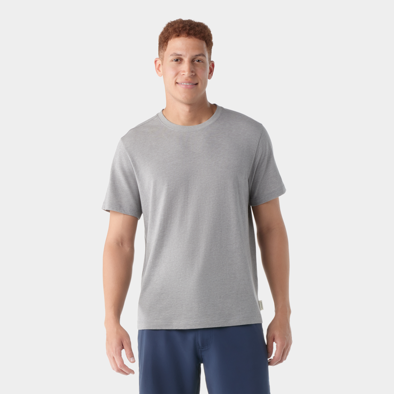 T-shirt Perfect à encolure ronde pour hommes - Chiné Gris Pâle / TP
