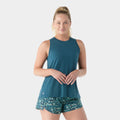Women's Active Ultralite High Neck Tank Burnt Sienna - ver - 1