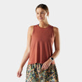 Women's Active Ultralite High Neck Tank Burnt Sienna - ver - 1