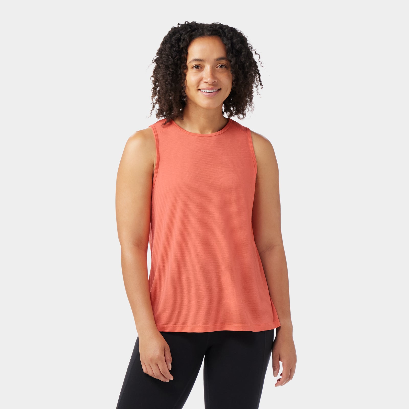 Women's Active Mesh High Neck Tank Coral Reef - ver - 1