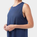 Women's Active Mesh High Neck Tank Black - ver - 3