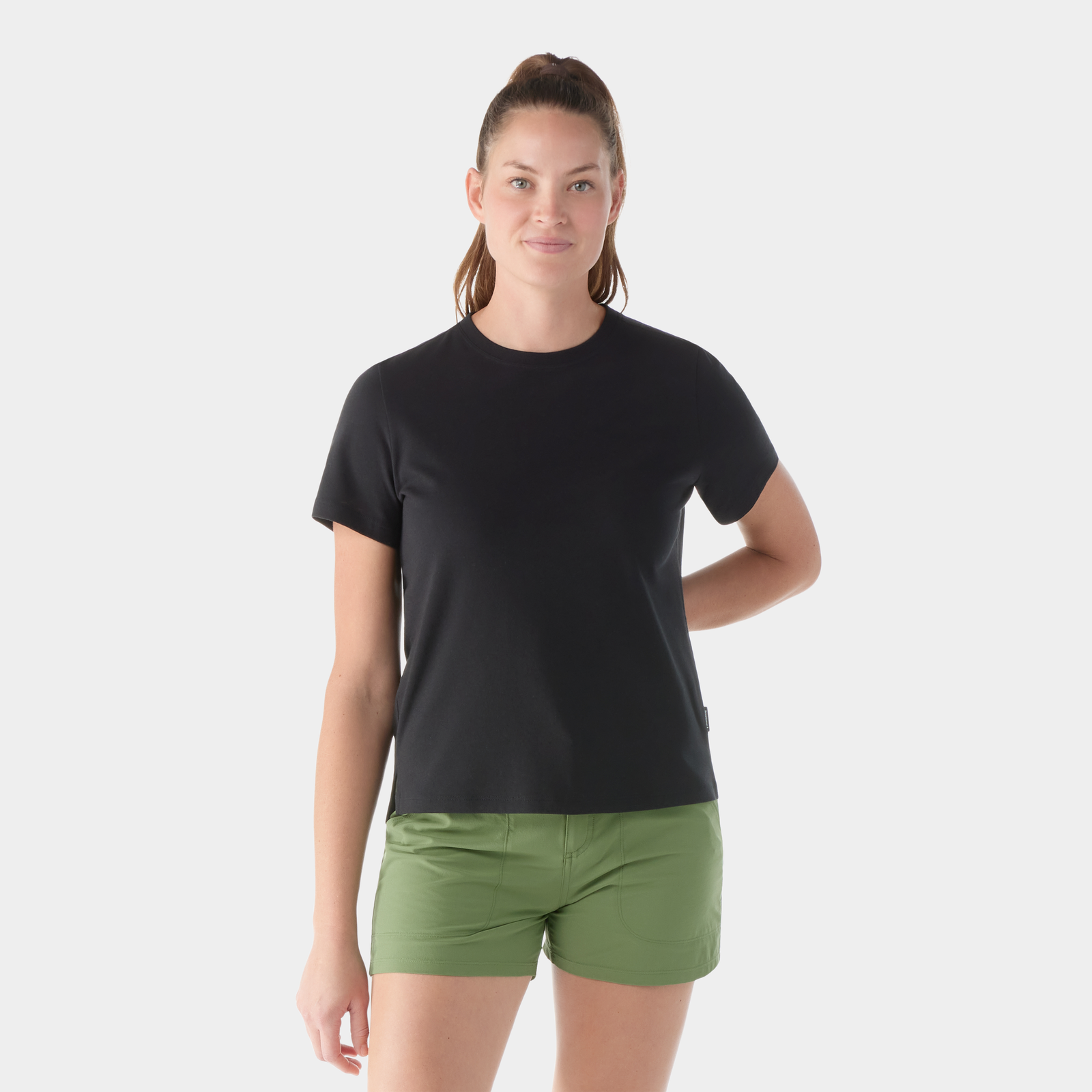 Women's Perfect Crew Short Sleeve Tee Light Gray Heather - ver - 1