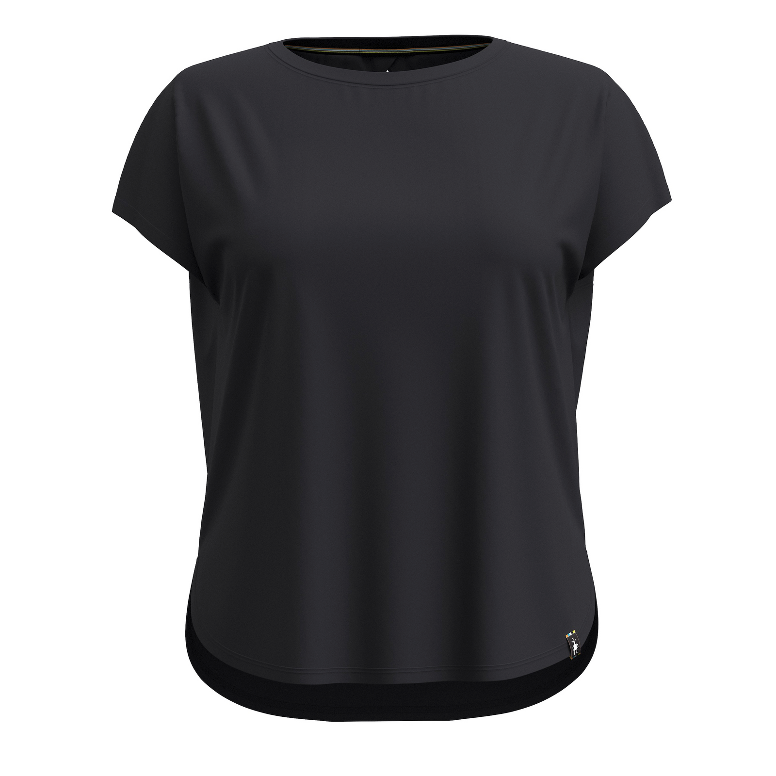 Women's Short Sleeve Swing Top Black - ver - 3