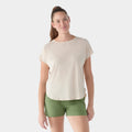 Women's Short Sleeve Swing Top Black - ver - 1