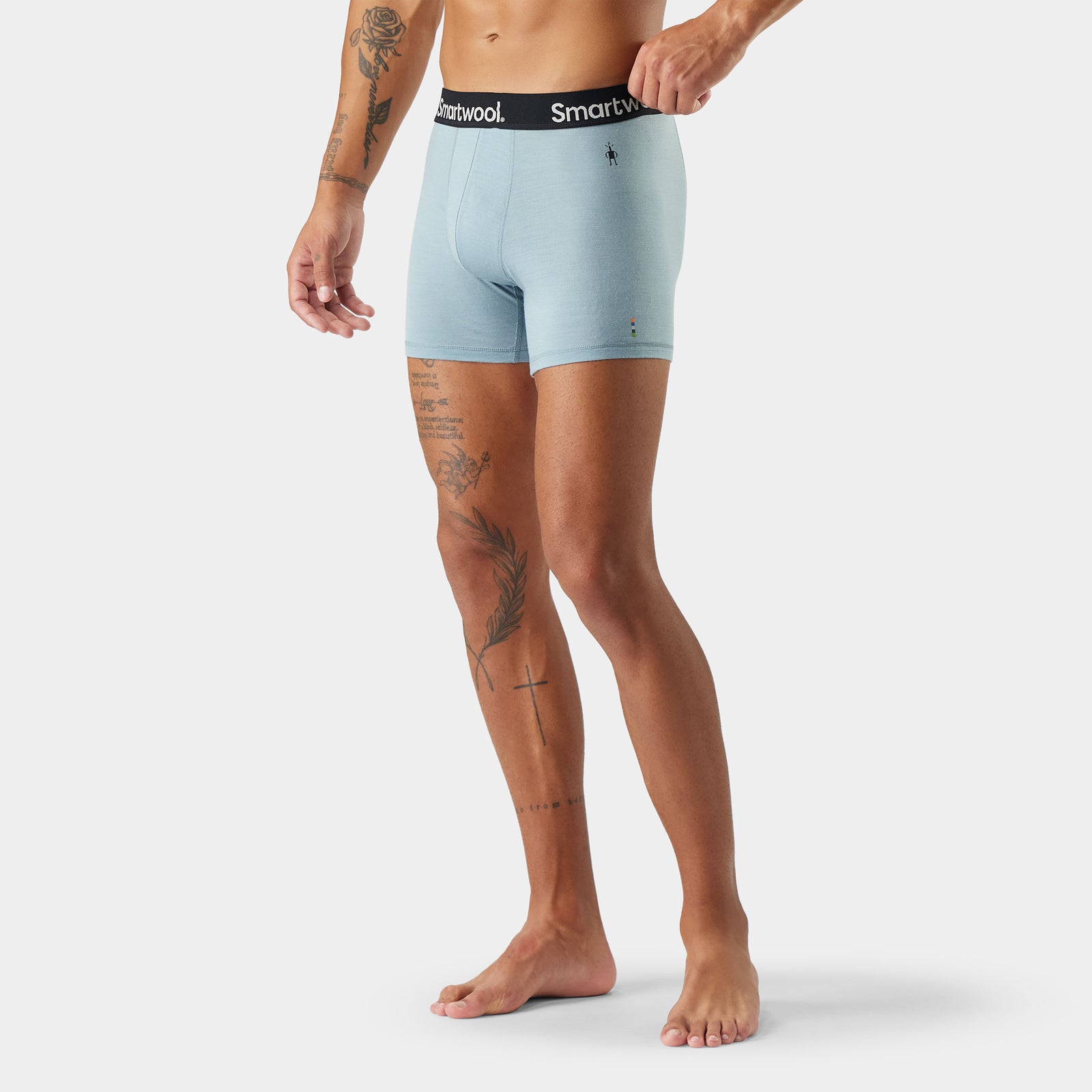 Men's Everyday Merino Boxer Brief Dusty Teal - ver - 1