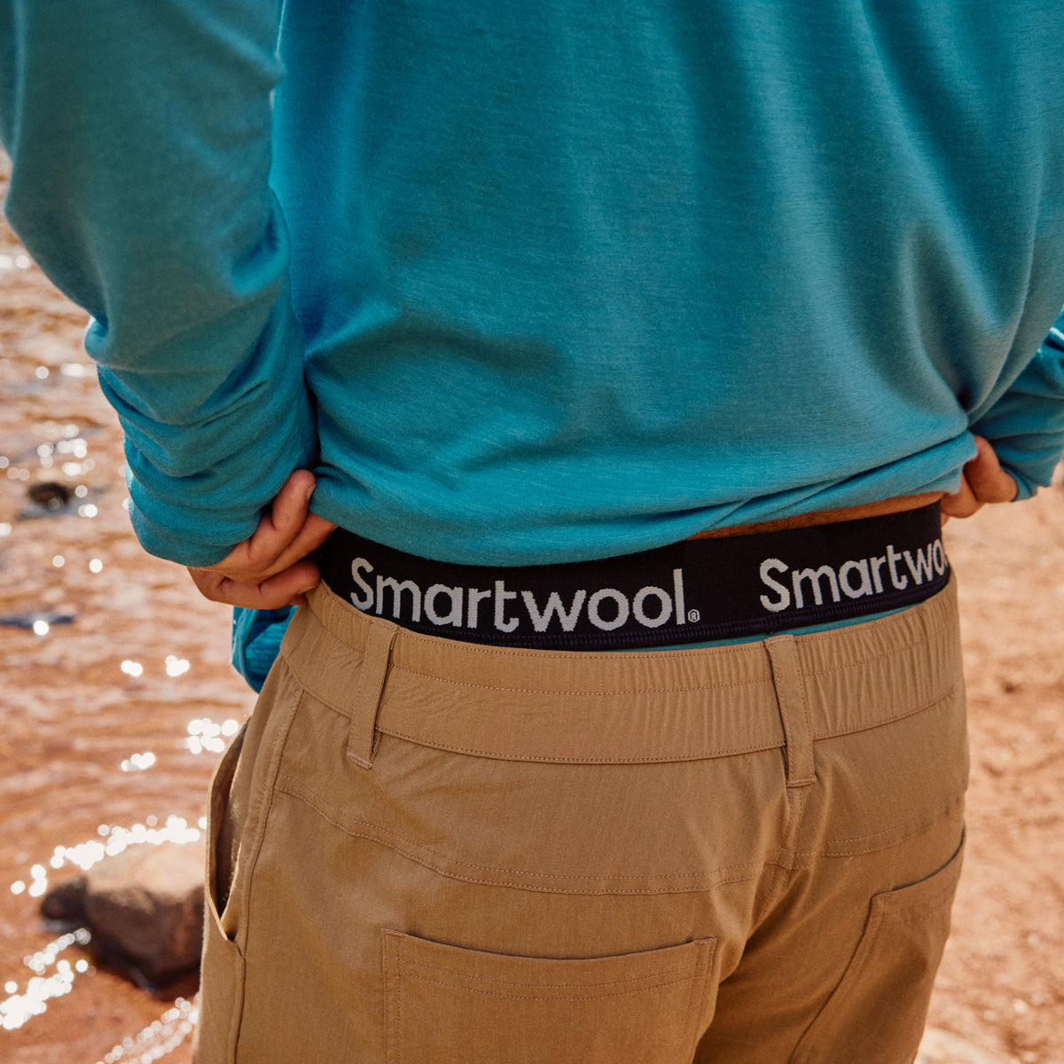 Men's Everyday Merino Boxer Brief Dusty Teal - 3