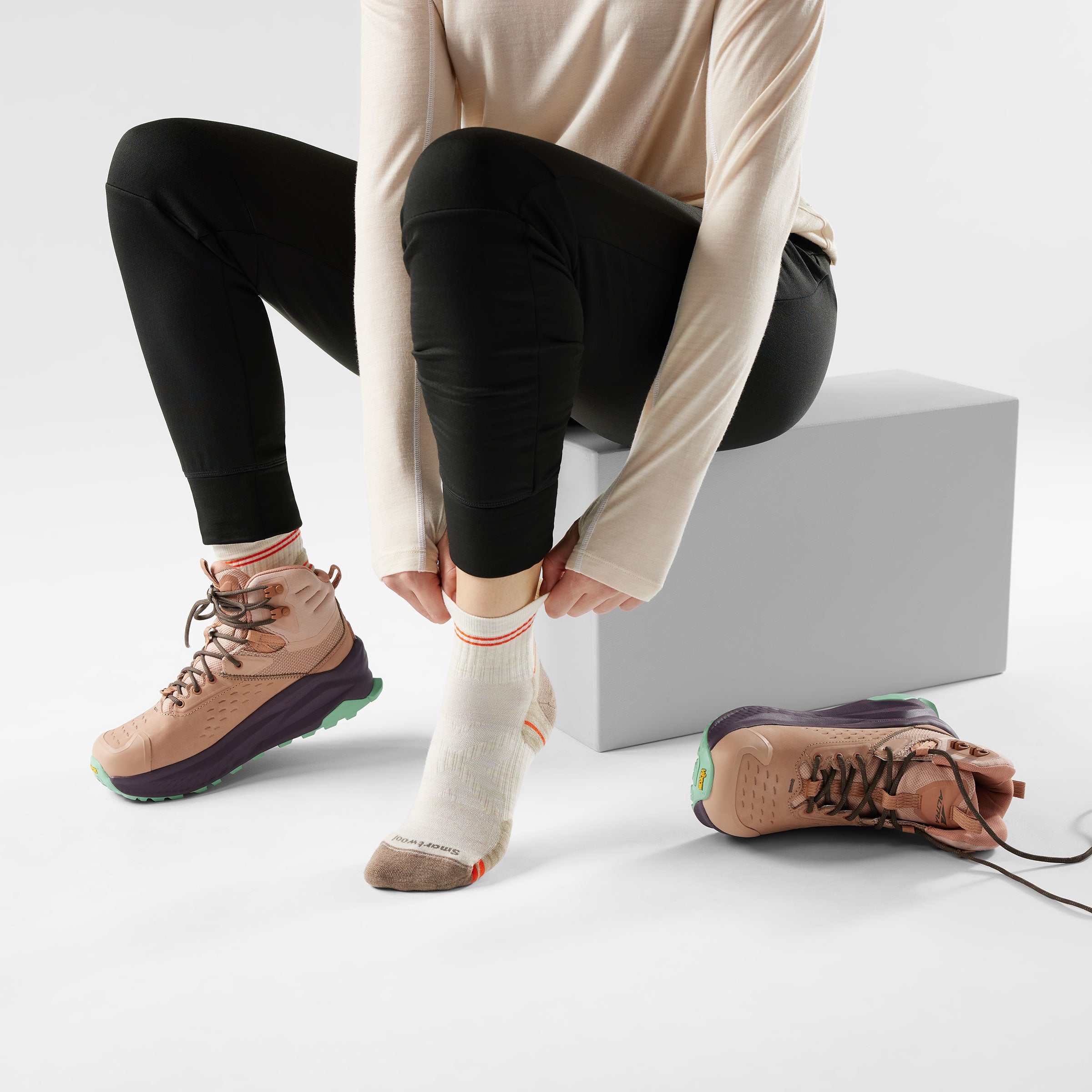 Women's Hike Ankle Socks - Moonbeam