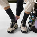 Women's Hike Crew Socks Charcoal - ver - 2