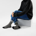 Women's Everyday Cozy Waffle Press Crew Socks Chalk Violet - ver - 2