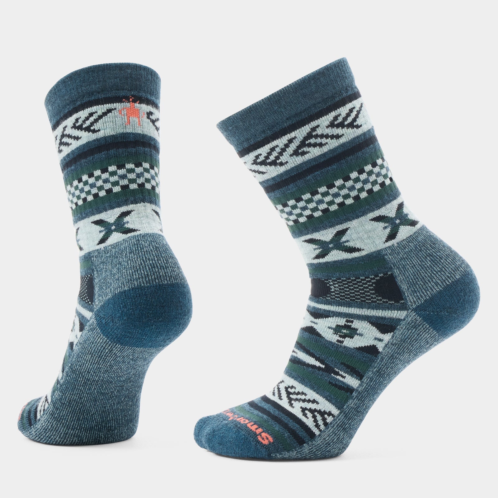 Everyday Cozy Cabin Games Crew Socks Twilight Blue - ver - 1