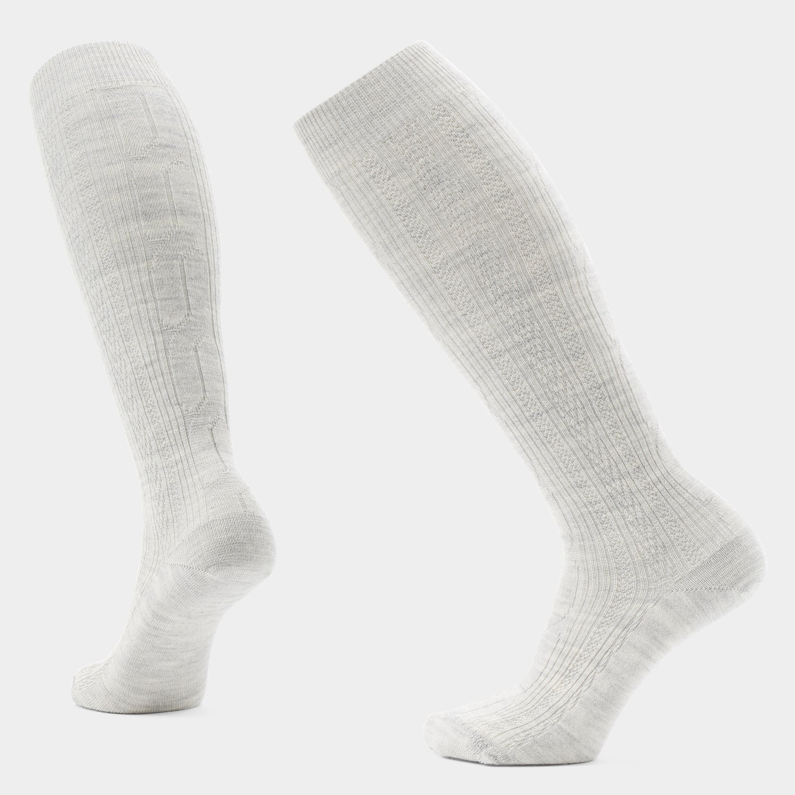 Women's Everyday Cable Knee High Socks Ash - ver - 1