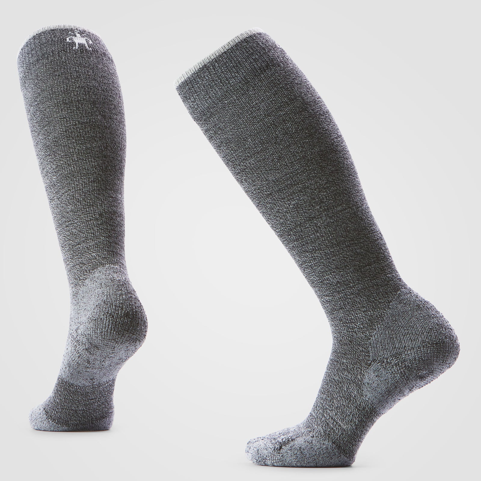 Women's Everyday Knee High Socks Charcoal-Light Gray - ver - 1