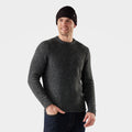 Men's Heavy Crew Sweater Deep Navy Heather - ver - 1