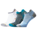 Women's Run Low Ankle Socks Trio Gift Box Serene Blue - ver - 1