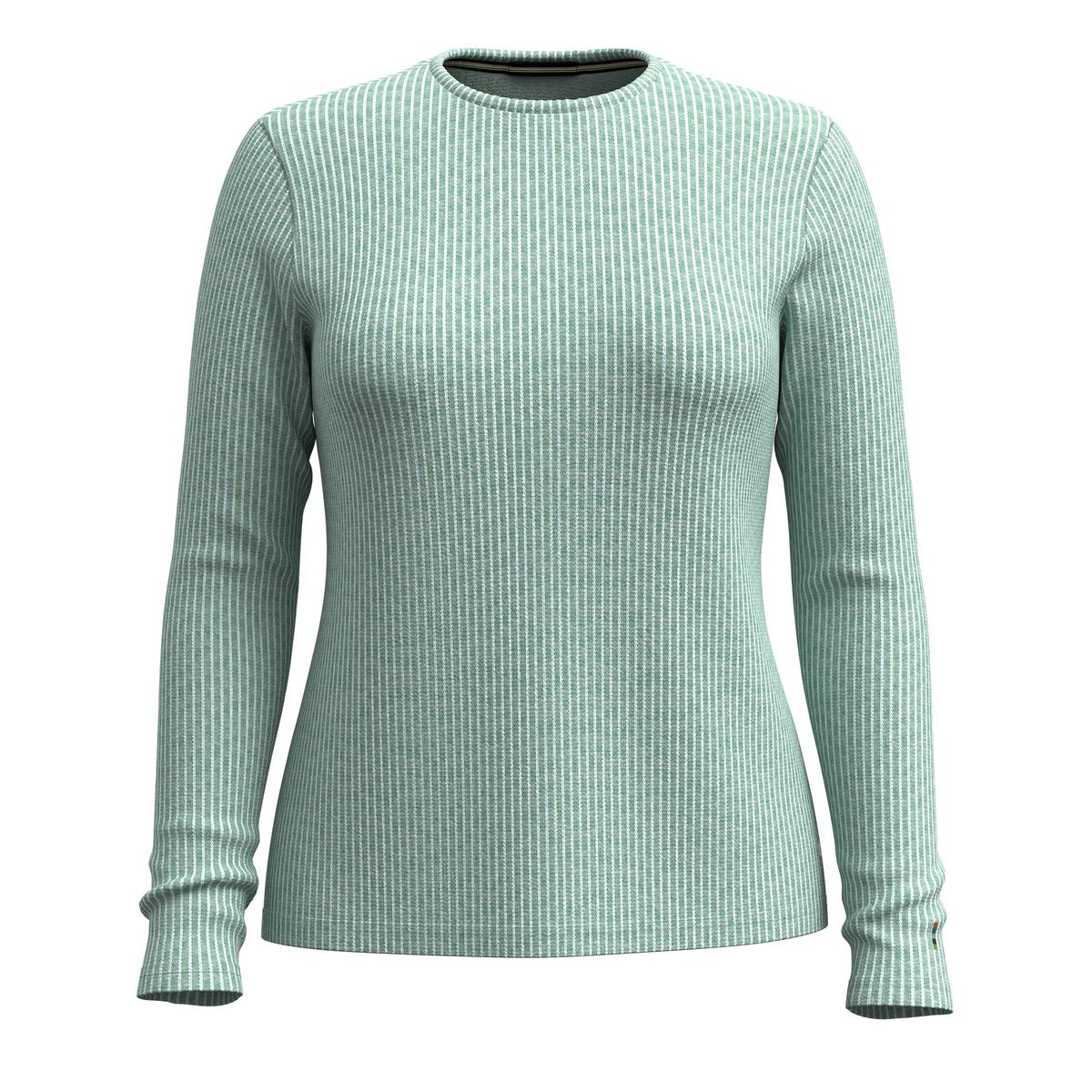 Women's Thermal Merino Rib Crew Icy Lavender Heather - ver - 3