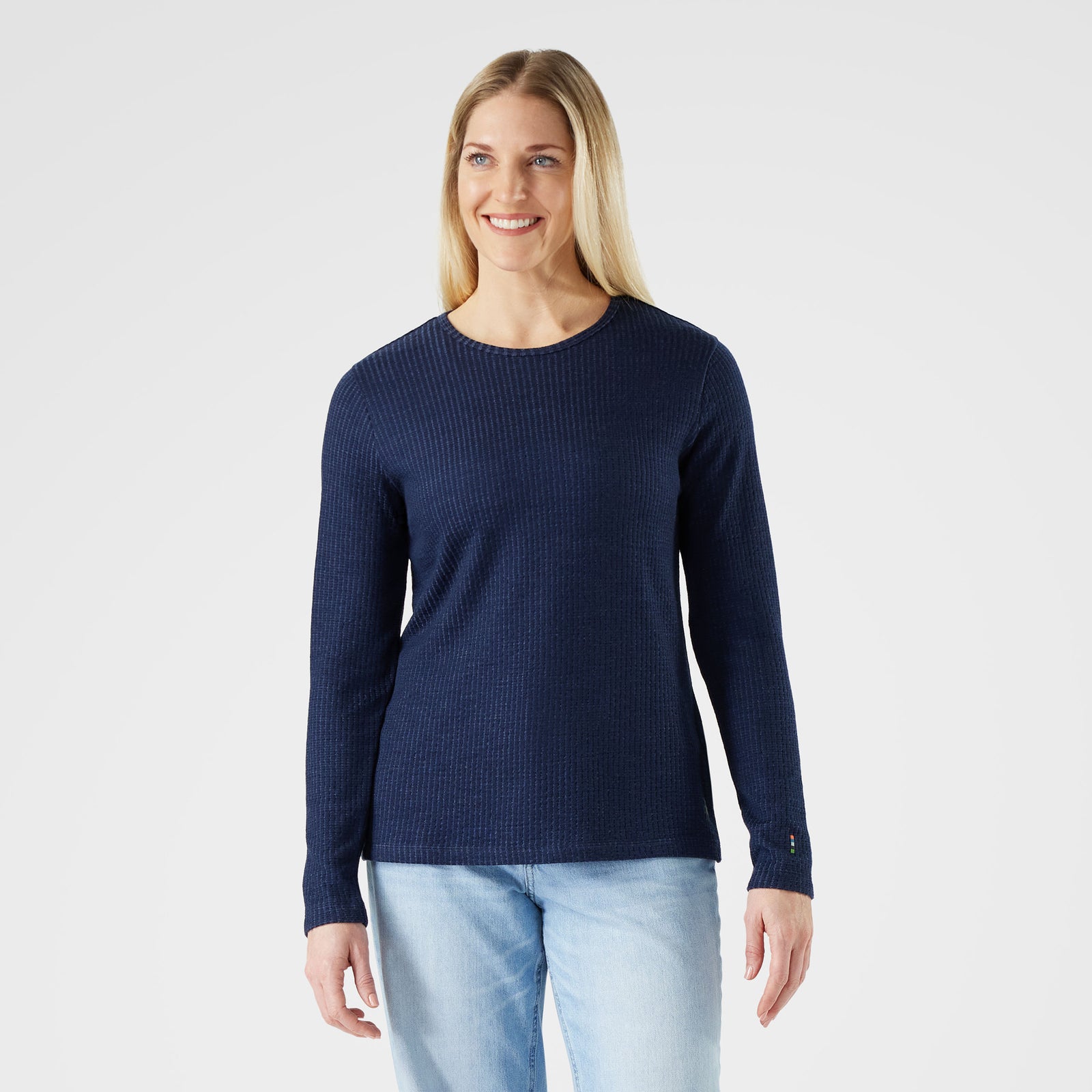 Women's Thermal Merino Rib Crew Toasted Coconut Heather - ver - 1
