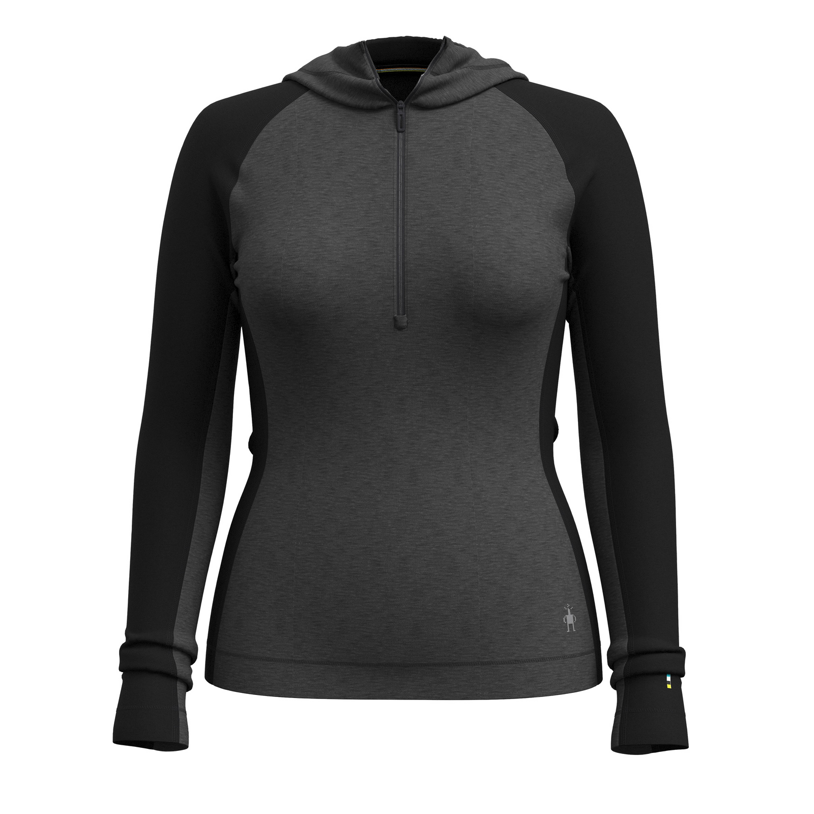 Haut de base à capuchon et demi-glissière Classic Thermal Merino pour femmes  - voir - 3