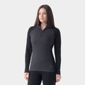 Haut de base à capuchon et demi-glissière Classic Thermal Merino pour femmes  - voir - 1